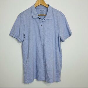 Vince Blue Jersey Cotton Polo Large